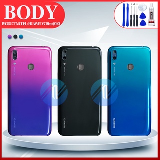 Body Huawei Y7 pro 2019/Y7 2019/Y7 prime อะไหล่บอดี้ เคสกลางพร้อมฝาหลัง Body อะไหล่มือถือ คุณภาพด