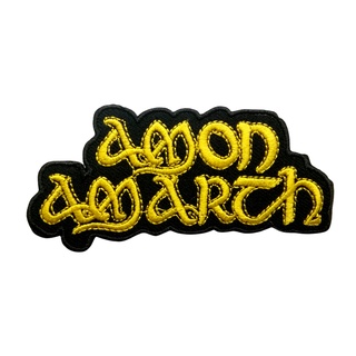 Amon Amarth ตัวรีดติดเสื้อ อาร์มรีด อาร์มปัก หมวก กระเป๋า แจ๊คเก็ตยีนส์ Hipster Embroidered Iron on Patch  DIY