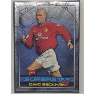 TOPPS Premier Silver 2001 David Beckham SUPERSTAR Manchester United