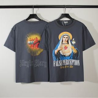 เสื้อยืดแขนสั้นพิมพ์ลาย Perception Heartbreak Notre Dame West Coast สไตล์วินเทจ