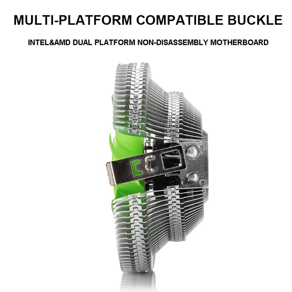 CPU Cooler 3 Pin 1800RPM Quiet PC Radiator Cooling Fan for Intel AMD ...