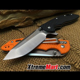 มีดพับ Hinderer CTS-18HP สีดำ Hunting Folding Knives G10 Handle Survival Knife