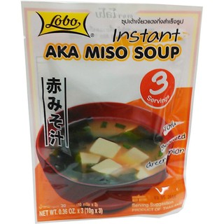 Lobo Aka Miso Soup 30g ราคาสุดคุ้ม ซื้อ1แถม1 Lobo Aka Miso Soup 30g ราคาสุดคุ้มซื้อ 1 แถม 1