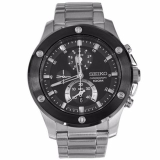 Seiko นาฬิกาข้อมมือรุ่นSPC097P1-Silver-Black