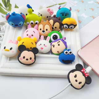 อุปกรณ์เสริม ตัวถนอมสายเคเบิล สายชาร์จ Tsum Tsum compatible for iPhone Android USB