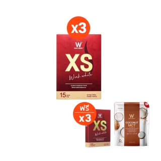 [เซ็ทลดไว 7 ชิ้น] WINK WHITE XS อาหารเสริมควบคุมน้ำหนัก ลดหิว เผาผลาญไขมัน 3 แถม 3 +ผงมะพร้าวฟรี!