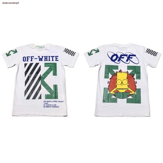 OWเสื้อยืดไทย Kaws x off-white Supreme เสื้อยืด Street สวยเท่ไม่ซ้ำใครมีให้เลือก 2 สี