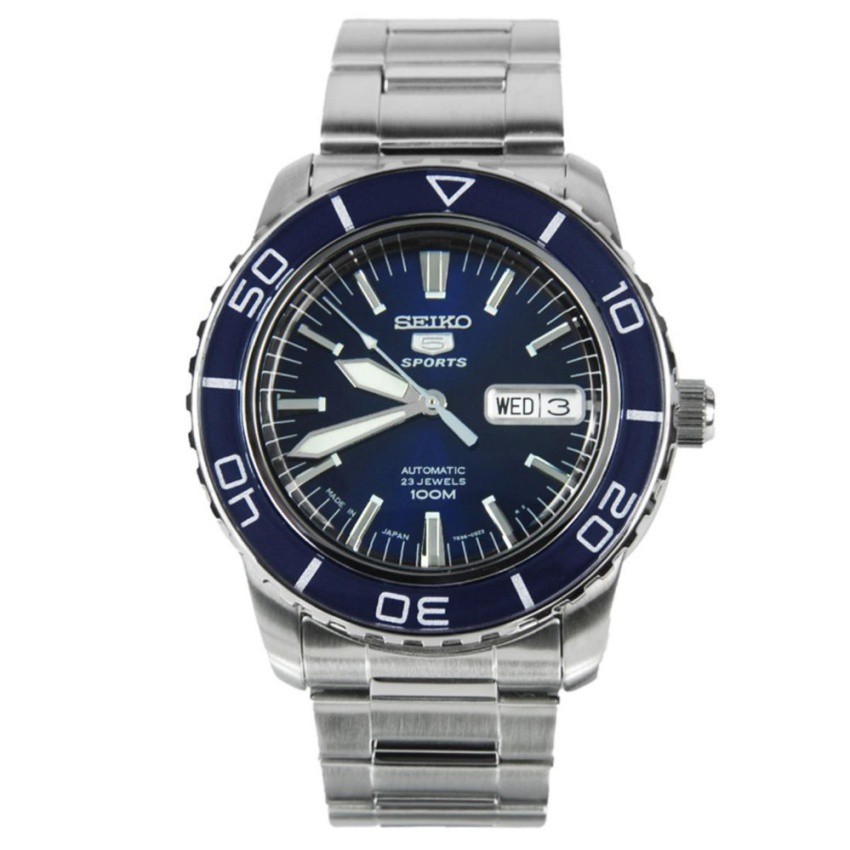 Seiko 5 Series Automatic Blue Dial Diver นาฬิกาข้อมือชาย SNZH53J1