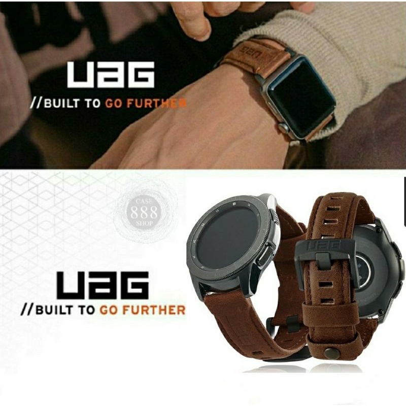 UAG Leather Straps สายหนัง สายนาฬิกาข้อมือหนังแท้สําหรับ Samsung Huawei Watch Strap 22 มม.
