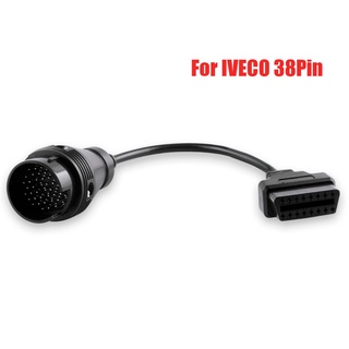 Obd สายเคเบิลเชื่อมต่อ 2 II สําหรับ IVECO 38Pin obd 16 Pin สําหรับรถยนต์ รถบรรทุก IVECO