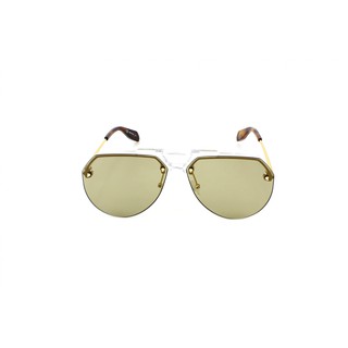 Alexander McQueen AM0139S 003 Crystal Gold Green