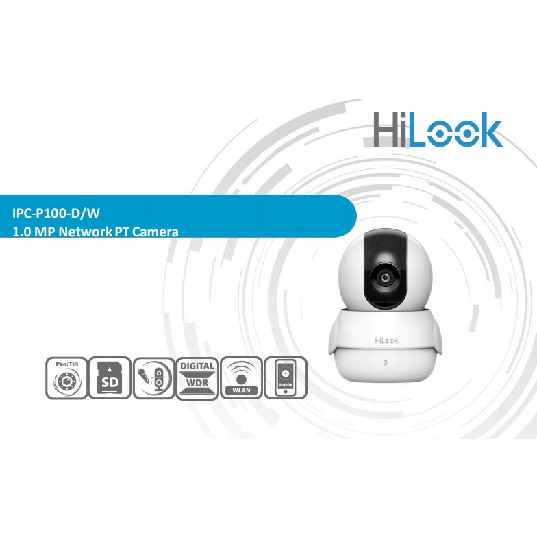 Hilook 1.0 MP Network PT Camera