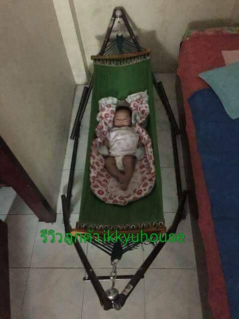 🎈พร้อมส่ง🎈 ไซล์เล็ก เปลเด็ก เปลญวน เปลไกว เปลพับ เปลเหล็ก เปล - รูปที่ 3