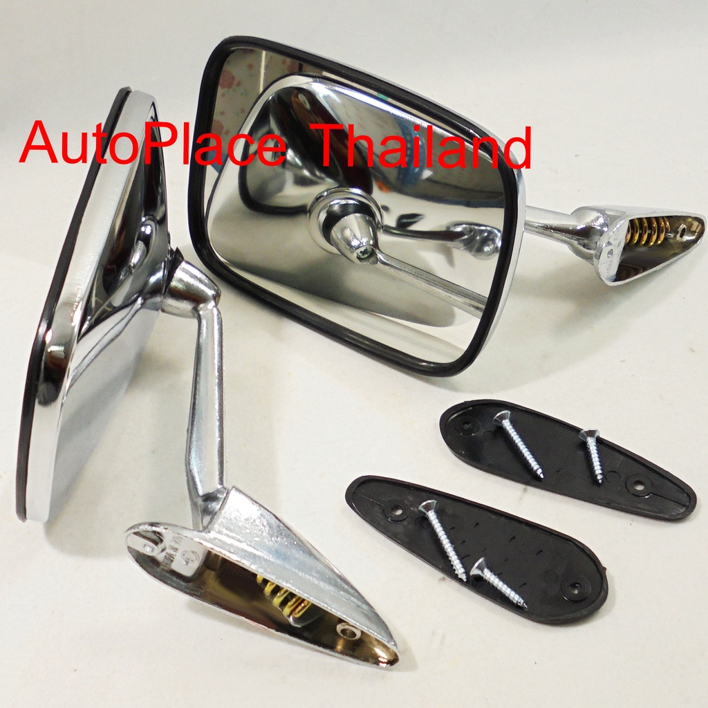 Volvo 145: 1966-1974 1973 1972 Wagon Black Rim Chrome Fender Mirrors Door LH RH
