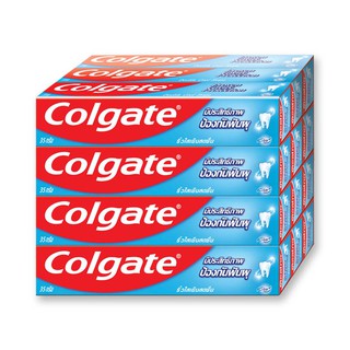 ✨ขายดี✨ คอลเกต แปรงสีฟัน ริ้วใสเย็นสดชื่น ขนาด 80 กรัม แพ็ค 12 Colgate Toothpaste Double Cool Stripe 80 g x 12