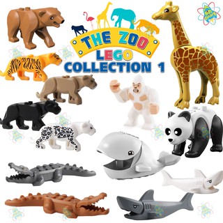 ตัวต่อรูปสัตว์ ของเล่นสำหรับเด็ก ของเล่นเสริมสมาธิ เลโก้สัตว์ Lego Animal เสือ หมี ฉลาม ม้า Collection 1