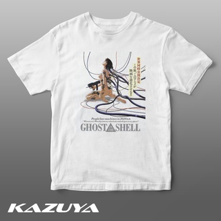 แขนสั้นcrew neckเสื้อยืด พิมพ์ลาย  TM-0066 GHOST IN THE SHELL MOTOKO KUSANAGI สําหรับผู้ชายS-XXXXL