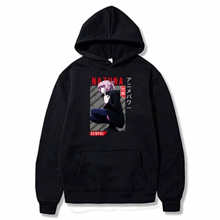 เสื้อกันหนาว มีฮู้ด ลายการ์ตูนอนิเมะ Nazuna Nanakusa Call Of The Night 250 กรัม สําหรับผู้ชาย และผู้หญิง