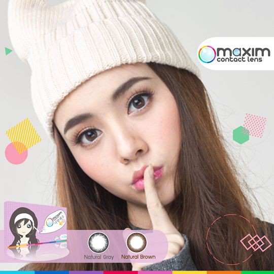 MAXIM Contact lens รุ่น BLINK ตาธรรมชาติ ***สีเทา