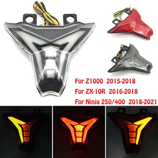 ไฟท้ายรถจักรยานยนต์ LED อุปกรณ์เสริม สําหรับ Kawasaki Ninja 400 250 Ninja250 Ninja400 Z1000 Z 1000 ZX10R ZX-10R 2018 2019 2020 2021