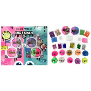 สลามอเมริกา ยี่ห้อ Mix &amp; Mash Super Ultimate Deluxe Party Slime Kit 8.8 oz and 8 Glitter mix-ins and more!