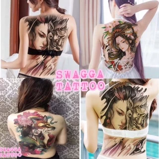 แทททู เต็มหลัง รอยสัก ลายสัก รอยสักชั่วคราว tattoo
