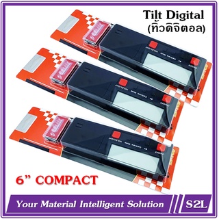 ทิ้วดิจิตอล,ระดับน้ำ, เอ็มทิวท์ M tilt, Tilt Digital 6" รุ่น LV-160【พร้อมแบตเตอรี่ 9V ฟรี】