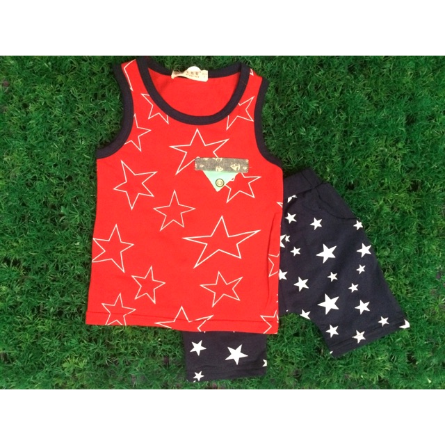 [โค้ดลดเพิ่ม40% JULY77]ชุดเซทเสื้อกล้าม (D1)