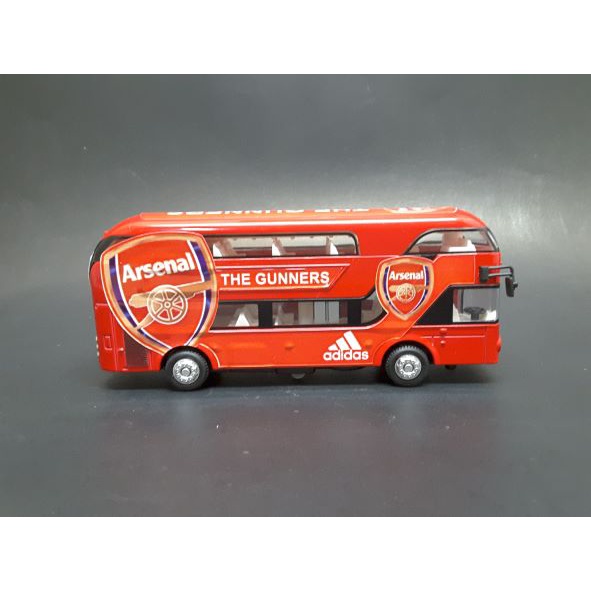 โมเดลรถบัส สโมสรอาเซนอล  Bus Model Arsenal ก×ยxส  5×17×7 cm.  Bus model