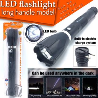 Led Flashlight Long Handle Model ไฟฉายสว่างพิเศษ แบบด้ามยาว ปุ่มเปิด/ปิด ชาร์ตแบตเตอรี่ในตัว หลอดไฟ LED สว่างพิเศษ