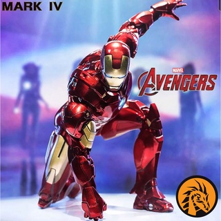 🔥พร้อมส่ง🔥โมเดล ไอรอนแมน Ironman Mark-IV ของแท้ งานลิขสิทธิ์ ขนาด 19 ซม. วัสดุสีเมทัลลิค วิบวับๆ ขยับแขนขา ปรับท่าได้คับ