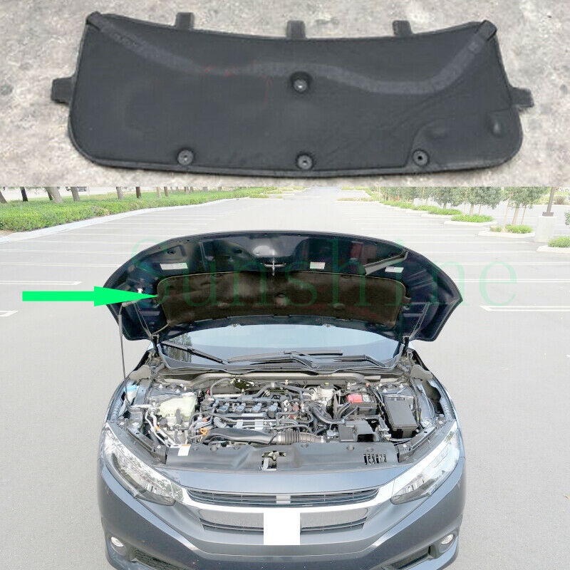 ฉนวนกันความร้อนฝากระโปรงรถสําหรับ honda civic 2016 2017 2018 2019 2020 FC1