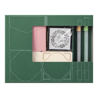 MIDORI 70th Limited Edition Paintable Stamp Kit Wreath (D35449006) / เซ็ตแสตมป์ limited edition ลาย For You