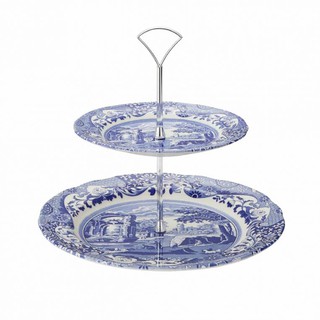 Spode Blue Italian 2-Tier Cake Stand ชั้นวางเค้ก