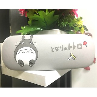 กล่องแว่น  กล่องแว่นตา  ลายการ์ตูน  Glasses case ลาย TOTORO GRAY โทโทโร่ เทา เห็ด ผลิตจากวัสดุอย่างดี น่าใช้งาน สวยงาม