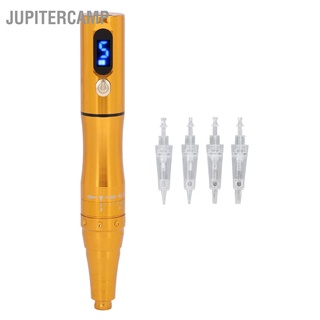 Jupitercamp ปากกาสักคิ้ว ลิป อายไลเนอร์ 100‐240V สีทองแชมเปญ แบบชาร์จไฟ