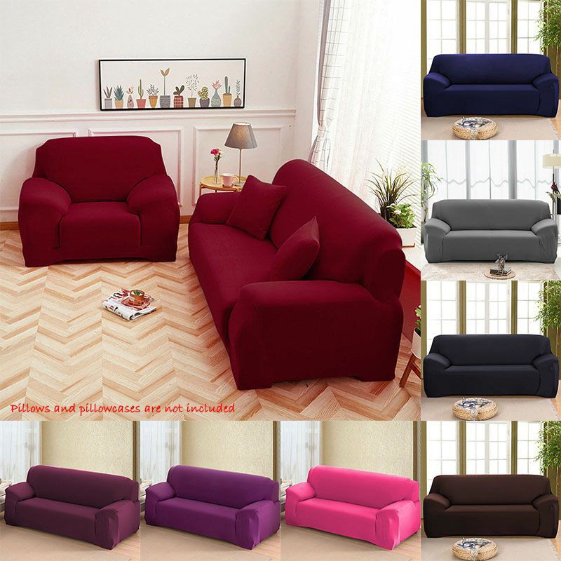 Ready 1234 Seater Universal Stretch Chair Sofa Covers Couch Cover ...