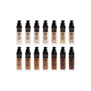 ของแท้/พร้อมส่ง NYX Can’t Stop Won’t Stop Full Coverage Foundation รองพื้นรุ่นใหม่ คุมมัน ติดทนนาน 24 ชั่วโมง