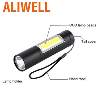 กันน้ำXPE + COB LED พ็อกเก็ตขนาดเล็กไฟฉาย3 โหมดไฟฉายโปรเจ็กเตอร์