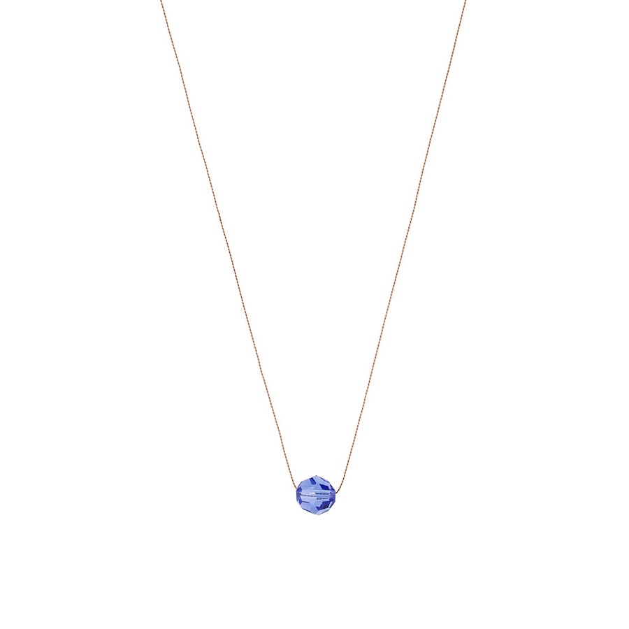 ทูยู และ ร่วม. สร้อยคอ Swarovski กันยายน Sapphire Birthstone