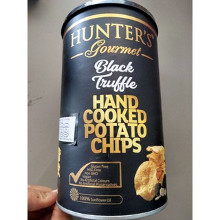 Hunters Gourmet  Black Truffle มันฝรั่ง แผ่นทอดกรอบ รสเห็ดทรัฟเฟิล ฮันเตอร์ กรูเมท 150กรัม