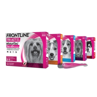 [สินค้าใหม่!] FRONTLINE TRI-ACT สำหรับสุนัข หยดตรงจุด หยุด ยุง เห็บ หมัด ฟรอนท์ไลน์ ไตร-แอ็ค