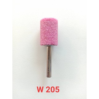 หินเจียร หินขัด ชมพู W205 แกน 6 mm.3/4x1”