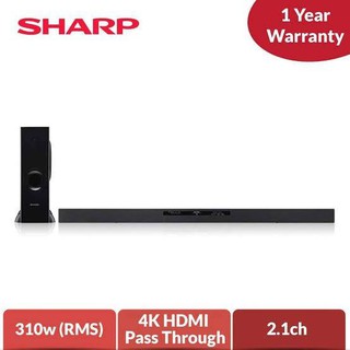 Sharp HT-SB603 2.1 Channel 310 w High Power Sound Bar With Wireless Subwoofer ไร้สาย