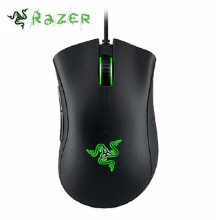 Razer Deathadder Chroma เมาส์เล่นเกม ความไว 10000 DPI ระยะ 16.8 ม. ไฟ RGB LED USB