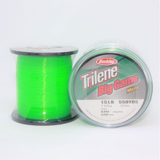 TRILENE Big Game 15LB เอ็นโหลดสีเขียวตอง