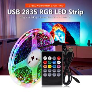 RGB Strip Light Room Decoration Light 5M Color Changing Strip Lights USB LED Light Strip with Bluetooth/ Music Control+Remote