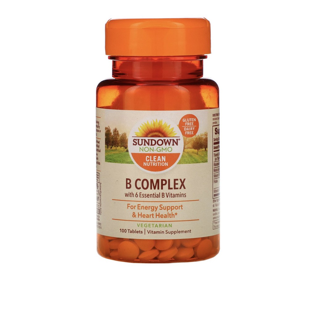 Sundown Naturals, B-Complex, 100 Tablets | Shopee Thailand