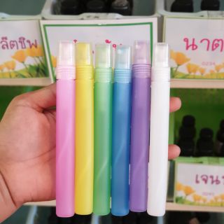 ขวดสเปรย์พลาสติกสี 10ml. 1 โหล 12 อัน