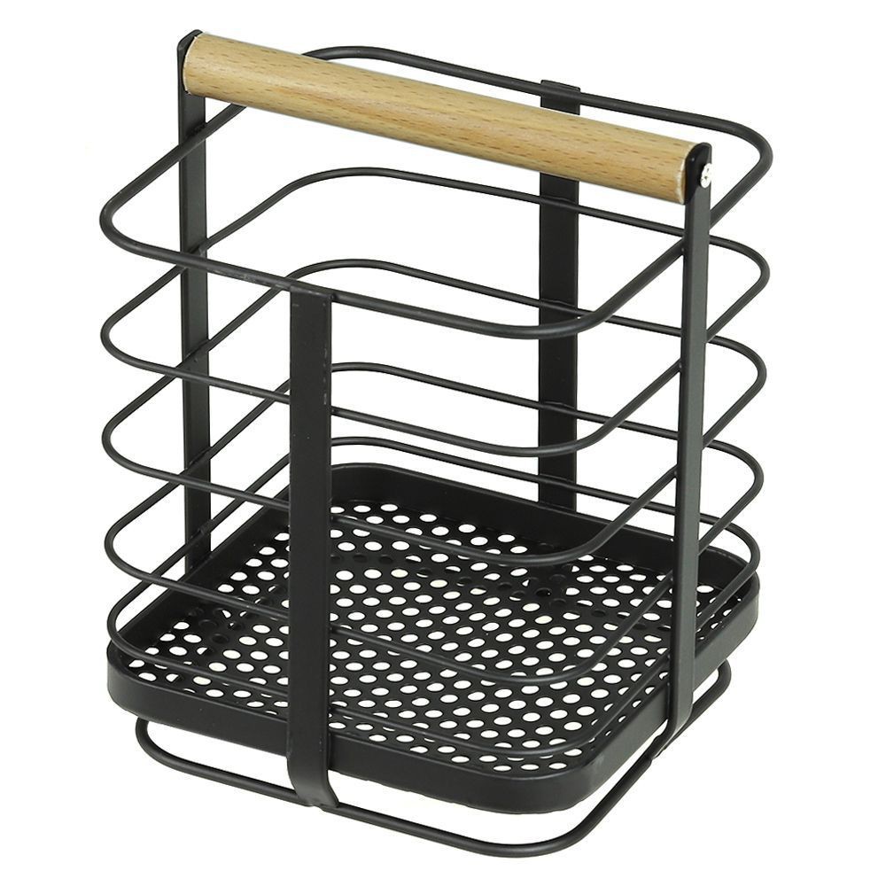 ที่ใส่อุปกรณ์ในครัว KECH HUG YS-10363P สีดำ  UTENSIL HOLDER 1SQUARE HUG YS-10363P BLK